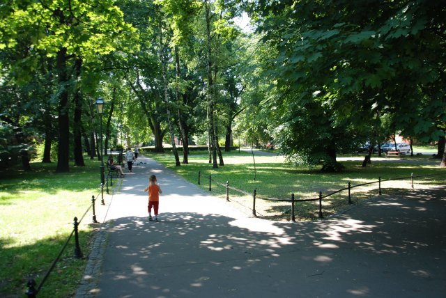 Park Strzelecki wejście od strony ul. Topolowej KrakówKraków 